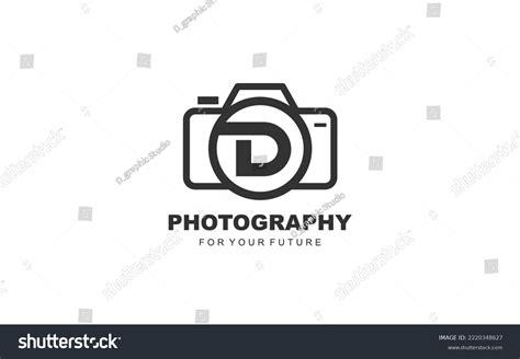 D Logo Photography Branding Company Camera Stock Vector (Royalty Free ...