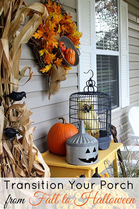 Transitioning The Porch From Fall To Halloween - House of Hawthornes