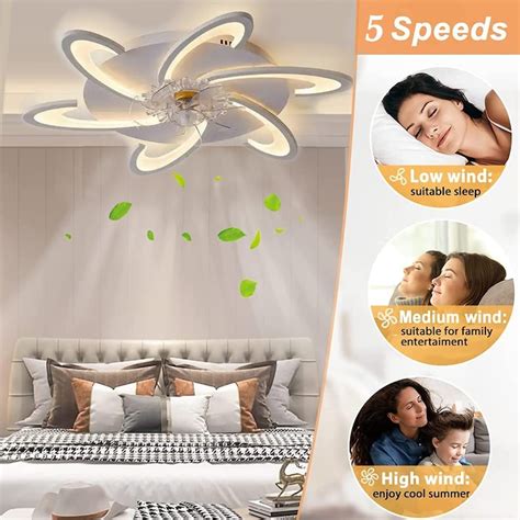 Modern Decorative Ceiling Fan LED Blade Ceiling Fan Dimmable - Etsy