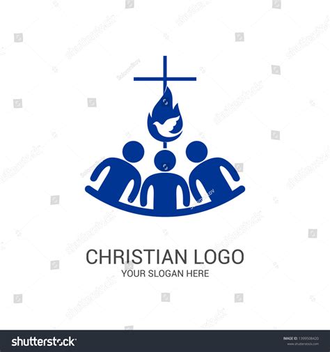 Church Logo Biblical Symbols Unity Believers Stock Vector (Royalty Free) 1399508420 | Shutterstock