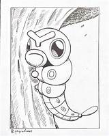 Caterpie Coloring Page sketch template