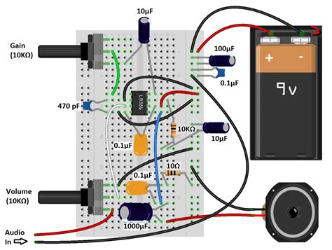 LM386 Audio Amplifier Great Sounding Amp Diagram Diy Amplifier, Car Audio Amplifier, Car Stereo ...