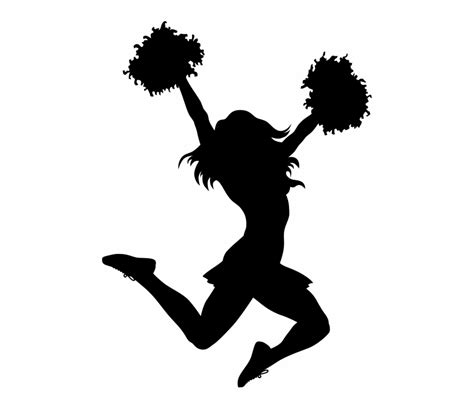 Free Cheerleading Silhouette Clip Art, Download Free Cheerleading Silhouette Clip Art png images ...