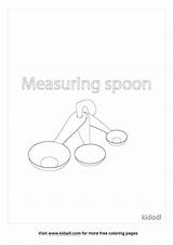 Free Measuring Spoon Coloring Page  Printables Kidadl sketch template
