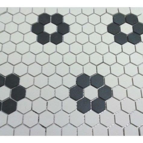 Unglazed Flower Hexagon Mosaic with Four Roses | Honeycomb tile, Tile floor, Hexagon tiles