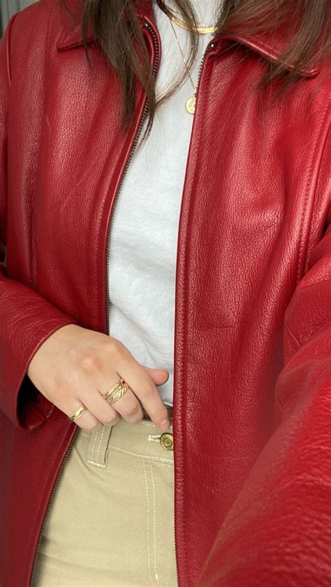 Pin by Frankie Carey on Fashion Your Seatbelt☆ | Red leather jacket ...