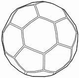 Soccer Ball Outline Clip Art Sketch Coloring Page sketch template