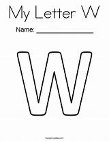 My Letter W Coloring Page  Twisty Noodle sketch template