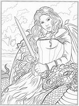Free Printable Fantasy Coloring Pages  Templates sketch template