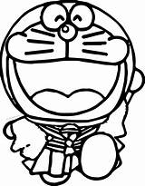 Doraemon Happy Coloring Page  Wecoloringpagecom sketch template