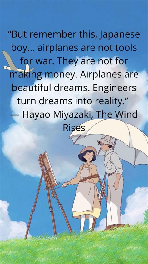 The wind rises quotes | Studio ghibli quotes, Studio ghibli characters, Studio ghibli art