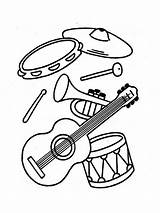 Musical Instruments Color Worksheet Sketch Coloring Page sketch template