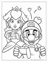 Super Mario And Peach Coloring Page At Getvalentinoblog Blog sketch template