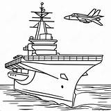 Aircraft Carrier With Jets Coloring Page  Pagescom sketch template