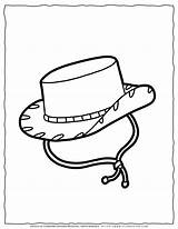 Coloring Cowboy Hat sketch template