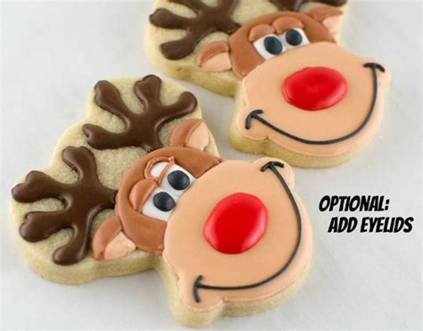 Rudolph The Red-Nosed Reindeer Cookies with Semi Sweet Designs {Guest ...