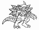 Metal Greymon Coloring Pages sketch template