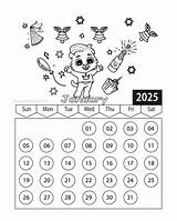 2025 Printable Coloring Calendar Pages  Free Templates sketch template