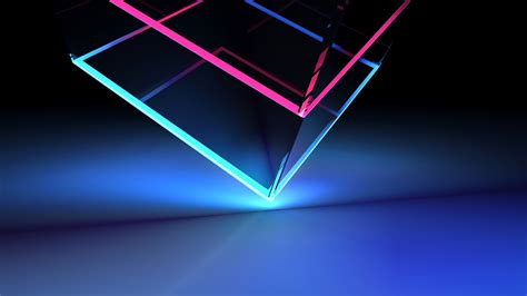 2560x1440 Neon Cube Abstract Shapes 4k 1440P Resolution ,HD 4k Wallpapers,Images,Backgrounds ...