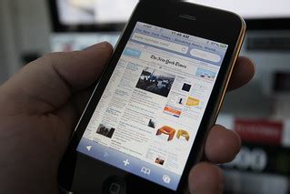 New York Times on iPhone 3GS | iPhone 3GS showing New York T… | Flickr