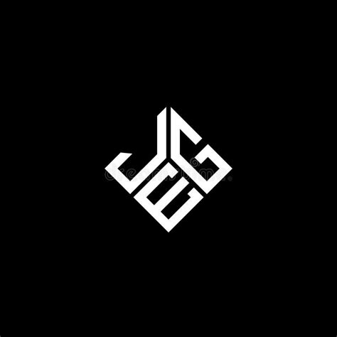 JEG Letter Logo Design on Black Background. JEG Creative Initials Letter Logo Concept Stock ...