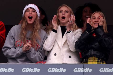 Taylor Swift Lifts Brittany Mahomes Up Celebrating at Kansas City Game