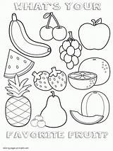 Healthy Food coloring pages For Preschool Fruits Sheet  COLORING sketch template