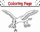 Cute albatross Bird coloring Page Black And White Vector Illustration  sketch template