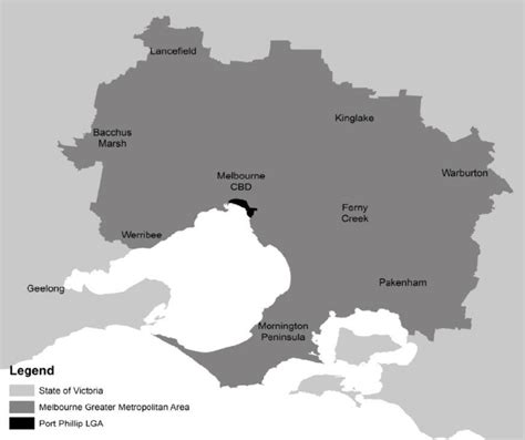 Location of City of Port Phillip local government area (LGA) in ...