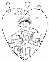 Justin Bieber Coloring Pages sketch template