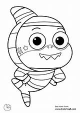 Baby Shark Halloween Coloring Pages sketch template