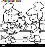 Cooking Coloring Pages For Kids sketch template