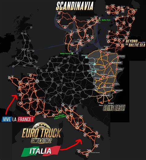 Euro Truck Simulator 2 Full Map - Crabtree Valley Mall Map