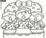 Children choir And Christmas Carols coloring Page Printable Game sketch template