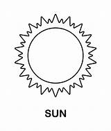 Sun Coloring Pages sketch template