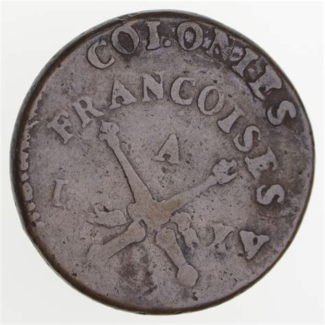 1767 French Colonies Copper Sou - Not Counterstamped - Circulated | Property Room