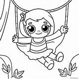 Cute Spider Girl Swinging From A Web Coloring Page 11221 8852 sketch template