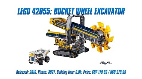 'LEGO Technic 42055: Bucket Wheel Excavator' Unboxing, Parts List ...