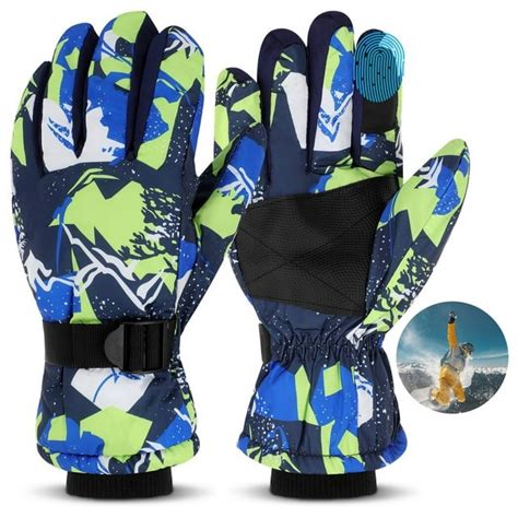 Men's Ski Gloves, Warm Winter Gloves, Waterproof Touchscreen Thermal ...