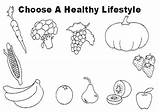 Healthy Lifestyle Coloring Pages sketch template