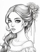 40 Coloring Pages Of Pretty Girls Good For Both Adults And Children  sketch template