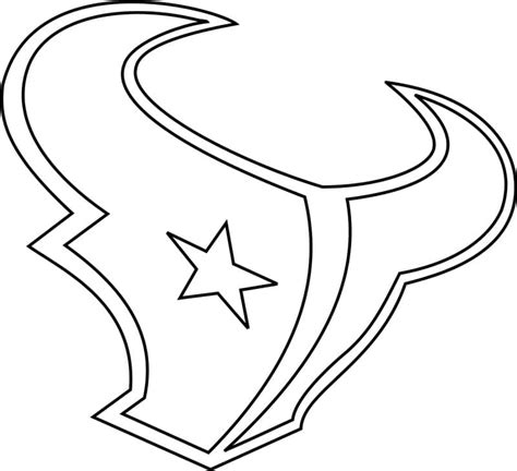 Houston Texans Logo coloring page - Download, Print or Color Online for Free