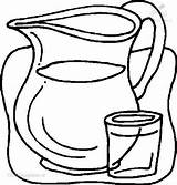 Glass Of Water Coloring Page sketch template