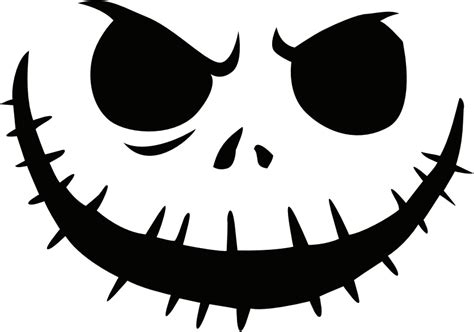 Free printable jack skellington pumpkin carving stencil templates download | Funny Halloween Day ...