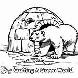 Igloo Coloring Pages  Free & Printable sketch template