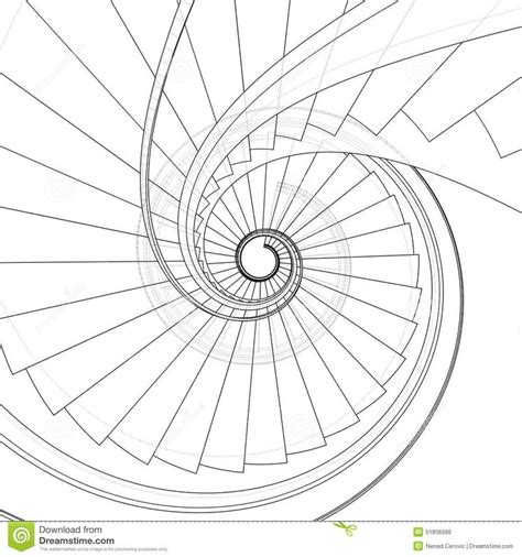 Spiral Staircase Vector | Staircase drawing, Spiral staircase, Clock drawings