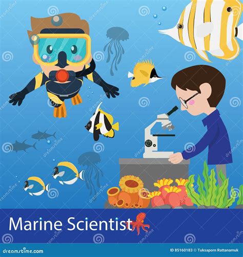 Marine Biologist Cartoon