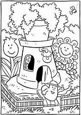 coloring  Color Little house Snoopy sketch template