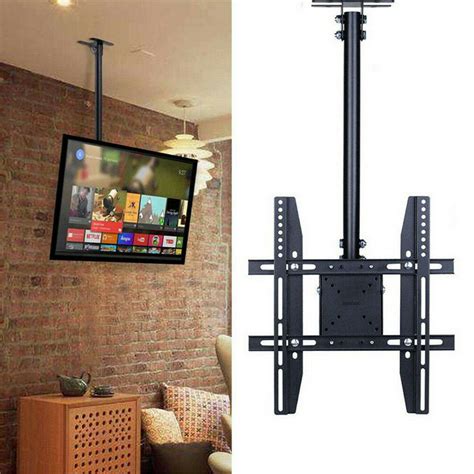 Large Swivel Folding Ceiling TV Mount Bracket Hight Adjustable 32 37 42 ...