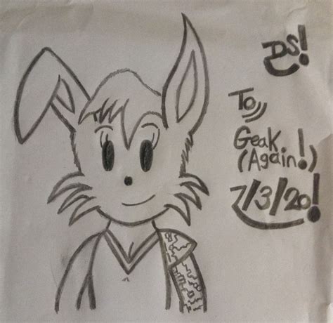 Bunnie Rabbot Drawing, For Geak Again! by DazzyADeviant on DeviantArt